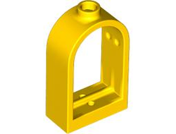 Window 1 x 2 x 2 2/3 with Rounded Top, Yellow (30044 3004424 4160819 6536144)