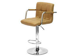 Барный стул  N-69 Kruger Arm BR светло-коричневая