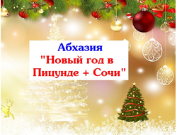 29.12 - 03.01.26г. Абхазия "Новый год в Пицунде + Сочи"