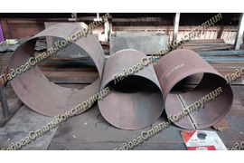 цилиндрические обечайки из стали HARDOX 500 толщиной 8 мм