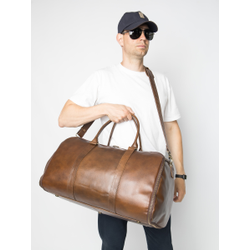 Кожаный портплед / дорожная сумка Goffredo 
Premium brown (арт. 4045-63)