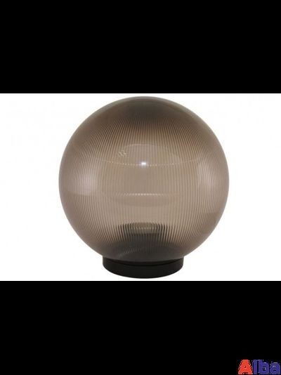 Шар 250мм Светильник садово-парковый дымчатый