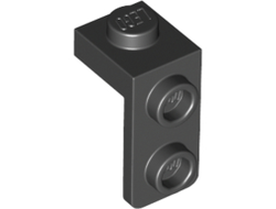 Bracket 1 x 1 - 1 x 2, Black (79389 / 6380236)