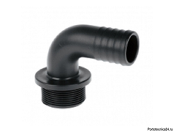 Фитинг 1/2" угловой 90°;  вх. Ш - вых. ёлочка 13 мм.