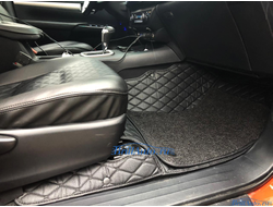 3D коврики в салон Toyota Hilux из экокожи