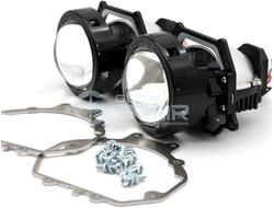 Набор Bi-Led линз Mitsubishi Pajero 4 (2006-2014) Aozoom A3+ MAX 2020 Intelligent New с переходными рамками (ремкомплект)