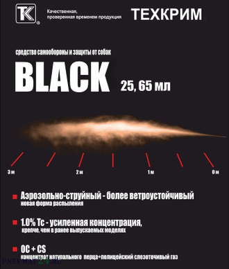 Баллончик аэрозольный "BLACK" 25 мл