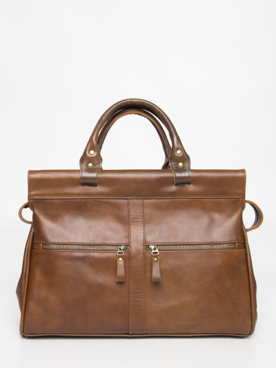Кожаный саквояж Monvalle Premium brown (арт. 4046-63)