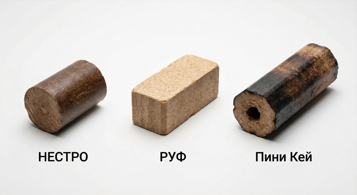 Популярные типы топливных брикетов из древесного сырья