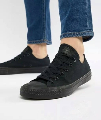 Кеды Converse черные низкие купить в Москве, Конверс Black Mono M5039