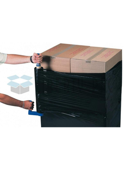 Стрейч-плёнка 50см*330м 2кг 23мкм ЧЕРНАЯ