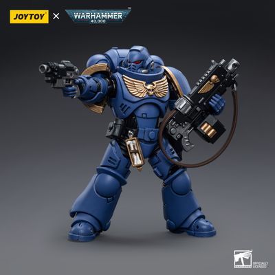 Интерцессор Ультрамаринов (Warhammer 40k) - КОЛЛЕКЦИОННАЯ ФИГУРКА 1/18 Ultramarines Intercessors (JT6632) - JOYTOY