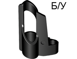 ! Б/У - Technic, Panel Fairing # 5 Small Short, Large Hole, Side A, Black (32527 / 4143417) - Б/У