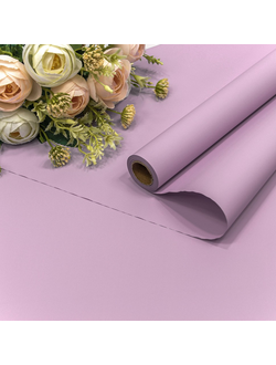 Пленка матовая "Корейская" 58см*10м Бледно-фиолетовый ПР28/45