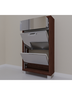 Обувница Айрон-2 Плюс (фасад зеркало)