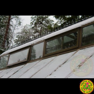 Базовая комплектация теплицы в английском стиле с холлом из стекла и алюминия ЙОКШИР СИТИ ХОЛЛ 10000 х 4000 мм