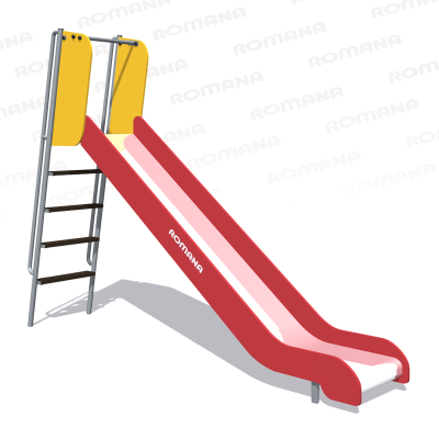 Горка h 1550, скат нержавейка Romana 110.24.00