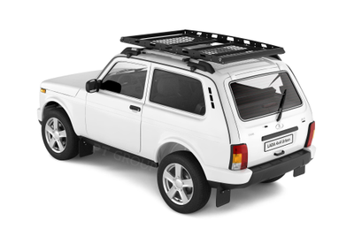 Багажник-корзина двухсекционная универсальная с основанием-решетка (ППК) 1630х1050мм под попереч мм под поперечины на крышу автомобиля