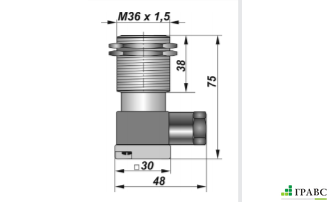 Индуктивный взрывозащищенный датчик SNI 50-12-D-K резьба М36х1,5