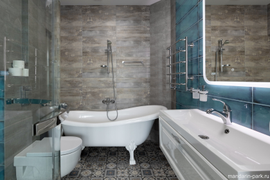 Апартаменты ЛЮКС с 2 спальнями и террасой