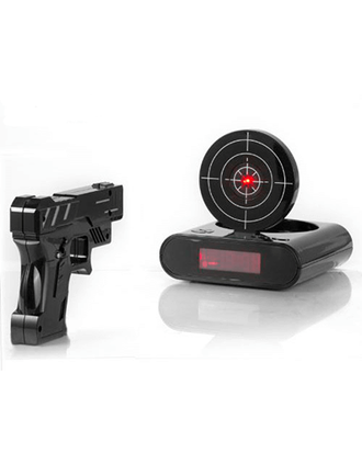 Будильник мишень с лазерным пистолетом Снайпер Gun Alarm Clock оптом