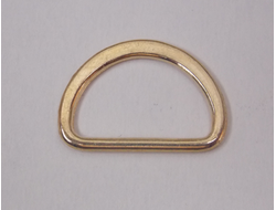 Полукольцо полуплоское  металл 20х(1,2-3) мм цвет золото