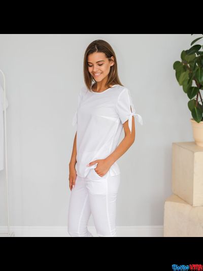 БЛУЗА DOCLIKE DL417 Белая