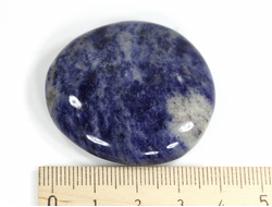 Содалит, полировка плоская, Бразилия (41*38*9 мм, 26 г) №35571