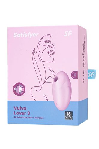 4018652 Вакуум-волновой бесконтактный стимулятор клитора Satisfyer Vulva Lover 3, силикон, розовый