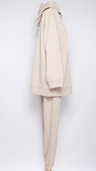 Костюм худи и брюки светло-бежевый  р.48