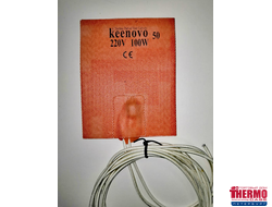 Гибкая нагревающая пластина 100 Вт 220 В (101х127) (терм.50) Keenovo (3М скотч, термодатчик на 50°С)