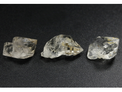 Кварц "Хёркимерский алмаз", сросток кристаллов в ассортименте, США (14-15 мм, 1-2 г) №28124