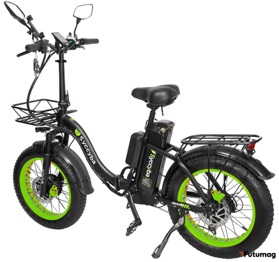 Электровелосипед Syccyba H2 (F11) DUAL 20AH зеленый