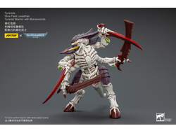 Тиранид-воин (Warhammer 40k) - КОЛЛЕКЦИОННАЯ ФИГУРКА 1/18 Tyranids Hive Fleet Leviathan Tyranid Warrior with Boneswords (JT7004) - JOYTOY