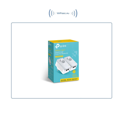 TP-LINK TL-PA4020PKIT, HomePlug AV Сетевой адаптер PowerLine 500 Мбит/с Ethernet портами 2 шт. с розетками (комплект 2 шт.)