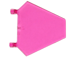 Flag 5 x 6 Hexagonal, Trans-Dark Pink (x1435 / 6288248 / 6331728)