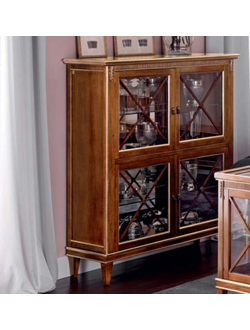 ВИТРИНА С ЧЕТЫРЬМЯ СТВОРКАМИ (L120*P40*H138) ART.16.73 GOLD TOSATO