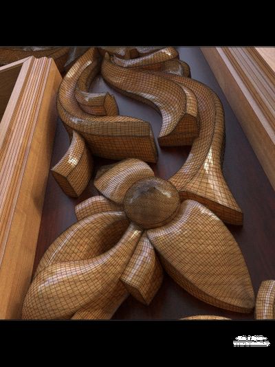 Резная рама для зеркала, stl model