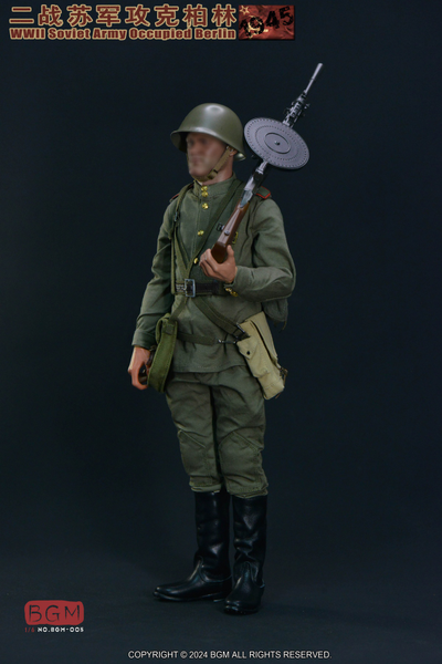 Комплект красноармейца в Берлине (с пулеметом ДП-28) - Коллекционный КОМПЛЕКТ 1/6 WWII Soviet Army Occupied Berlin 1945 Accessories Set (BGM-005C) - BGM