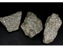 Кварц-слюдяной сланец в ассортименте, Россия, Северный Кавказ, КЧР, река Малый Блыб (70-90 мм, 150-180 г) №29791