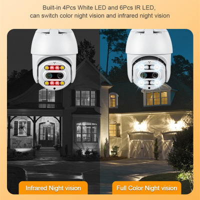 Беспроводная wi-fi ip ptz камера наружного наблюдения 10X zoom