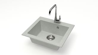 Мойка Марбакс (&quot;Карельский камень&quot;), модель 35 (светло-серый)