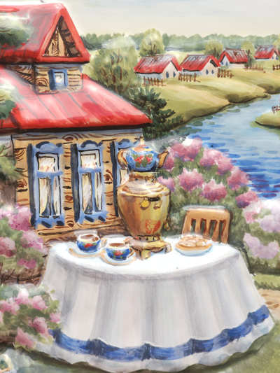 Лето в усадьбе (панно)