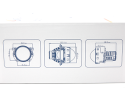 Билед модули Sariti S5 3.0 дюйма, 2 чипа, 5500К, 12V, 45W/55W, крепление 3R (комплект, 2шт)