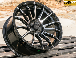 Комплект дисков R17 8,0J ET+35 5*100 Shogun S15 Черный с полированными лучами (S290)