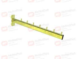 G-F735 Кронштейн наклонный цвет: золото 7 штырьков L=350 мм для профиля и колонны системы Базис/Canalina/Global