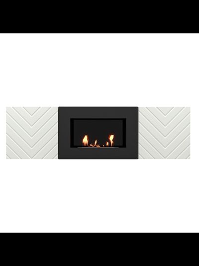 Тумба с биокамином Firelight BFP/P-1400V белая