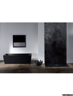 Стальная ванна черная Kaldewei CONODUO 180x80x44,5 mod.733, цвет lava black matt