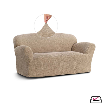 Чехол на 2х местный диван СИЕНА ВЕНЕРА БЕЖЕВЫЙ. Хлопок.ИТАЛИЯ