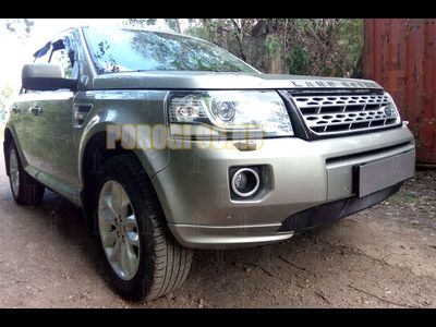 Защита радиатора Land Rover Freelander II (рестайлинг 2) 2012- (бензин) black